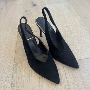 BCBG Maxazria Black Slingback Heels